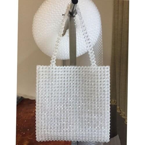 Transparent Crystal Bag Designer Pearls Jelly Bag Clutch Clear Bag Crossbody Messengers Women Crystal Handbag Pouch Totes