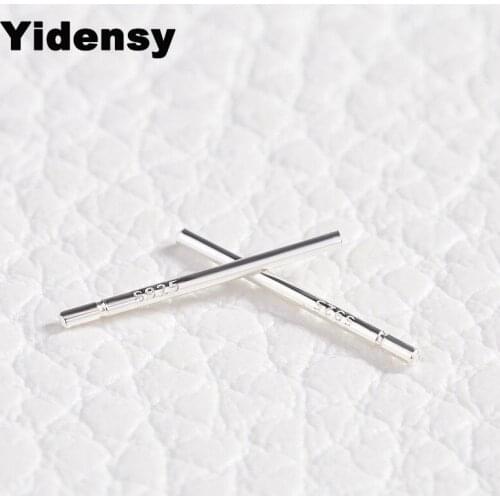 Yidensy 20pcs Sterling Silver Earring Post Pins 0.75*11mm DIY Jewelry Making Findings Not allergic Stud Earring Component