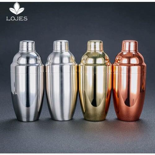 Hot Sale Barware Cocktail Shaker Deluxe 550ml Stainless Steel Bar Wine Martini Drink Mixer Party Bartender Tool