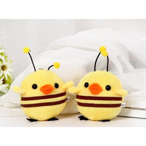 Cute Bee Plush Animal Pillow Nap Sofa Childrens Bedroom Waist Cushion Girl Heart Doll For Wedding Christmas Birthday Gift