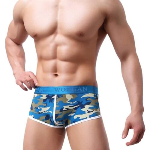 Cool Mens Boxer Shorts Camouflage Underwear Camo Underpants Breathable Male Gay Panties Mens Boxers Trunks Sleepwear Nightwear