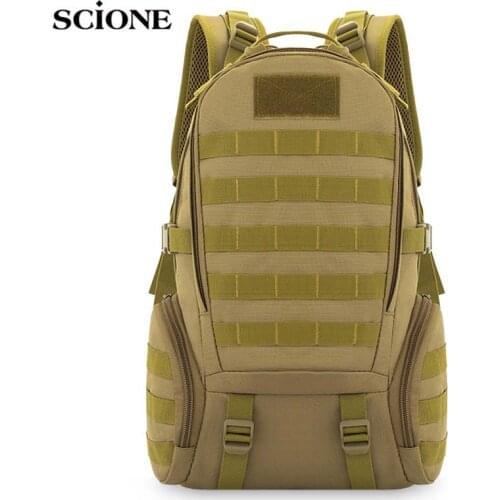 Waterproof Military Tactical Backpack Army Assault Bags Molle Outdoor Hiking Trekking Hunting Camping Camouflage Rucksack X245A