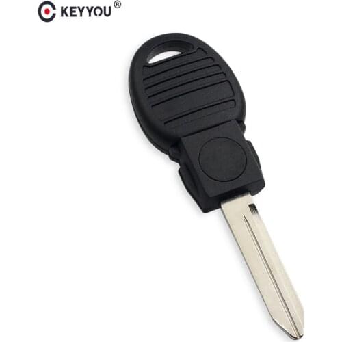 KEYYOU 10x Transponder Chip Replacement Car Key Shell Cover Case Fob For Chrysler Dodge Jeep Blank Key Cover New Blade -Y170