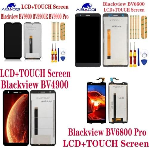 New Touch Screen LCD Display For Blackview BV6800 Pro Digitizer Assembly With Frame Replacement Parts+Disassemble Tool