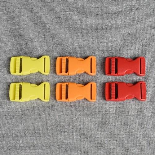 20 Pcs/Lot 20mm Colourful Plastic Release Buckle Strap For Bag Dog Collar Necklace Bracelet Paracord Sewing Accessory