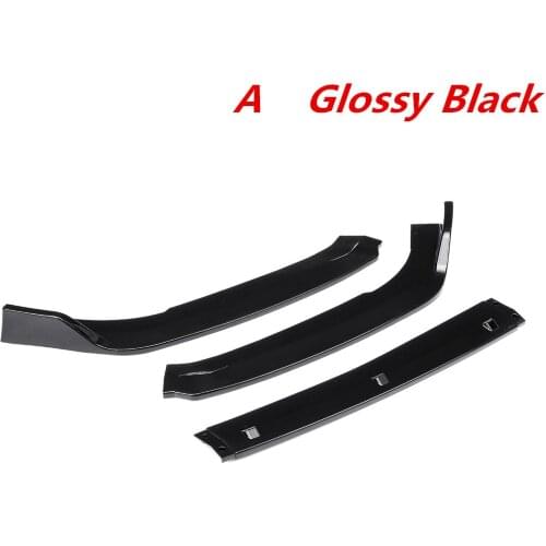 3 Pcs Designed Car Front Bumper Splitter Lip Spoiler Deflector Lips Diffuser Body Kits For Honda For Accord 4Dr Model 2018-2019