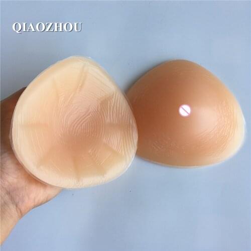 400g/pair small fake breast prosthesis for breast cancer remove left or right hand side medical silicone 32A+ 34A 36A 38AA