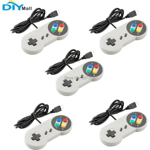 5pcs/lot Retro USB Joystick Controller Gamepad Joypad for Raspberry PI Plug and Play