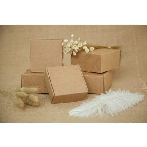 500pcs Brown Kraft Paper Box Packaging Gifts Boxes Christmas Gift Box For Jewellery/candy/wedding Women Jewelry Display Boxes