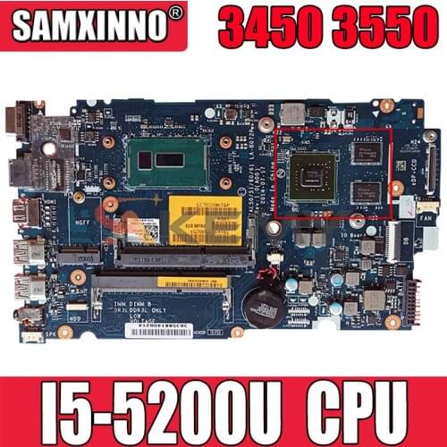 Akemy CN-01J67F 1J67F I5-5200U FOR Dell Latitude 3450 3550 Laptop Motherboard LA-B072P Mainboard 100%Tested