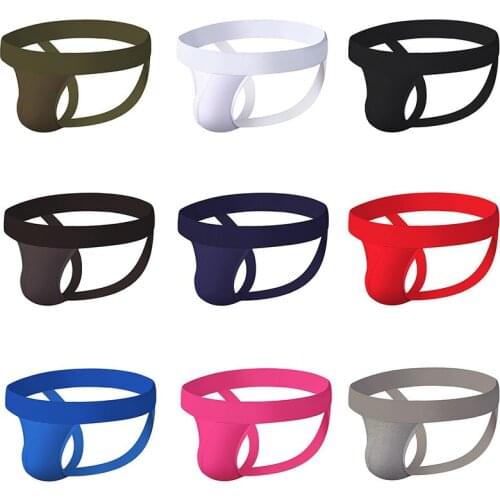 Men Sexy G-Strings Soft Cotton Men Thongs Gay male Underwear Sissy Panties Penis Pouch Bikini Man Briefs Backless Men Jockstraps