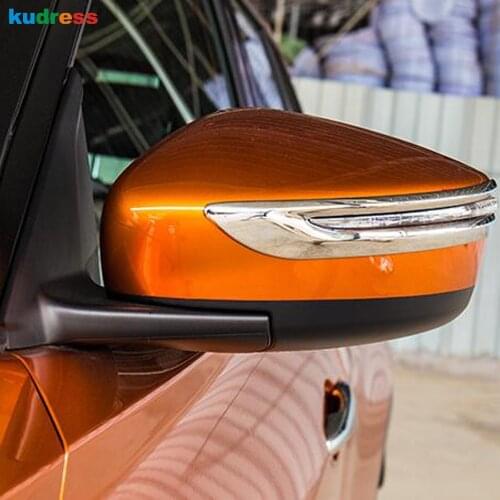 For Nissan Kicks 2016 2017 2018 ABS Chrome Car Rearview Mirror Cover Trim Rear View Mirrors Frame Sticker Exterior Accessories