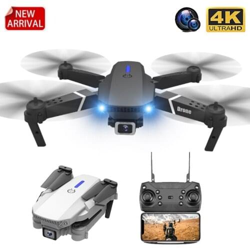 LSRC E88 RC Drone With Wide Angle HD 4K 1080P Wifi Fpv Dual Camera Height Hold Foldable Quadcopter Dron Kids Gift Toy