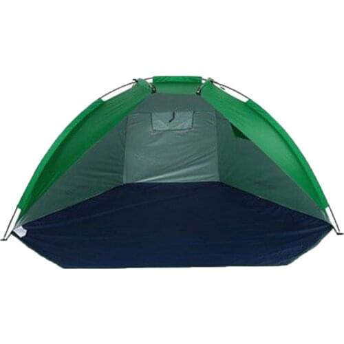 2 Person Beach Tent Single Layer Windproof Waterproof Sun Shelter For Fishing Hiking Camping Accessories Convenient Camping Tent