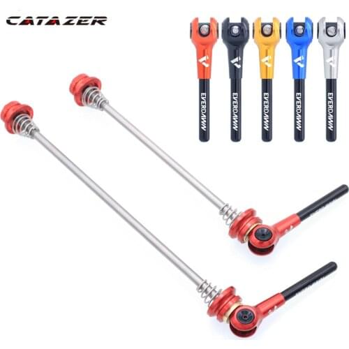 Mountain Road Bicycle Titanium Alloy Axle Quick-release Rod Front and Rear Wheel Set Open Gear Flower Drum Fixed Axle Pull Rod