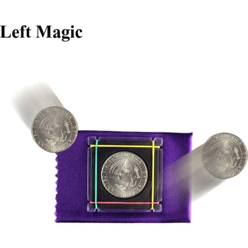 Coin Escape Magic Tricks Coin Flight For Kids Beginner Magicians Fantastic Coin Disappearing Magic Props E3037