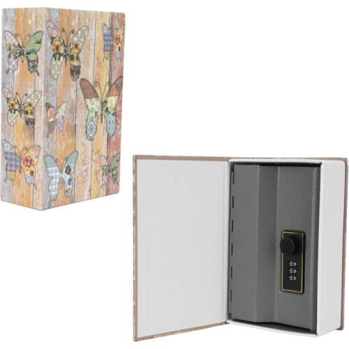 Mini Simulation Book Safe Storage Money Box Cash Jewelry Security Lock Case for Home Office