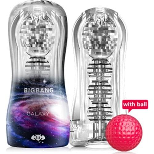 Air Sucking Penis Male Masturbator Hole Channel Vagina Red Ball Massage Delay Training Vacuum Soft Pocket Cup Sex Toys For Men