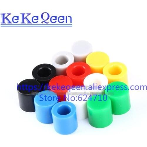 70pcs/lot 7 Colors Plastic Cap Hat Kits G62 for 6*6mm Tactile Push Button Switch Lid Cover A56 6x6mm Green Black White Blue Grey