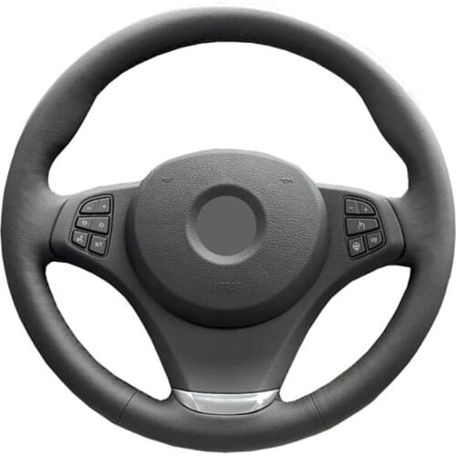 Genuine Leather car steering wheel Cover for BMW E83 X3 2003-2010 E53 X5 2004-2006/Vezel/Steering-Wheel Handlebar Braid