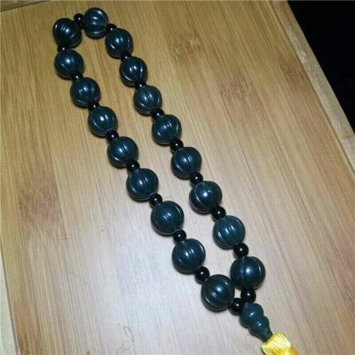 Natural Black Hand-woven Necklace Fashion Pendant Jewelry Black Rope Women Men Classic Pendant