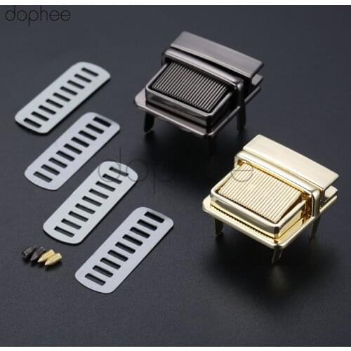 Dophee 1 set Hardware Purse Twist Lock Metal For Bag Handbag Turn Locks DIY Clasp 30*31mm