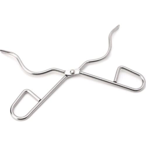 Professional Grade Stainless Steel Crucible Tongs Graphite Melting Plier Holder P0RF