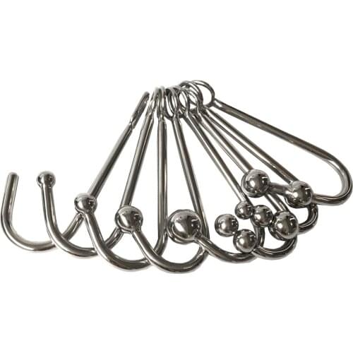 Sex Shop Stainless Steel Anal Vagina Hook Plug Ball Beads Stimulating Massage Flirt Within Temptation Adult Erotic Toys Dildo SM