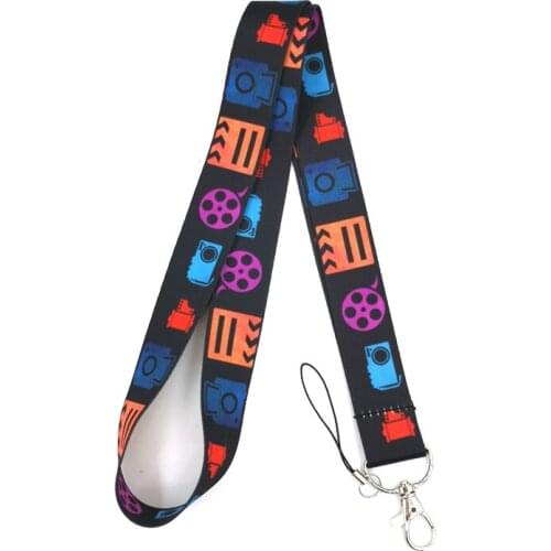 Film Equipment Lanyard for Keys Phone Cool Neck Strap Lanyard for Camera Whistle ID Badge Cute webbings ribbons Gifts