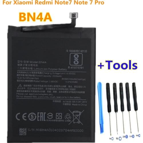 Replacement BN4A Battery For Xiaomi Redmi Note7 Note 7 Pro M1901F7C Phone Battery 4000mAh