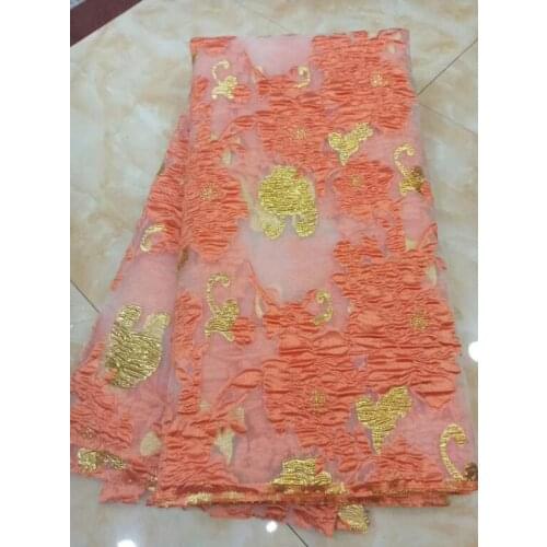 Unique SYJ-12365 embroidered net lace fabric for bridal dress Latest Nigerian french lace fabric