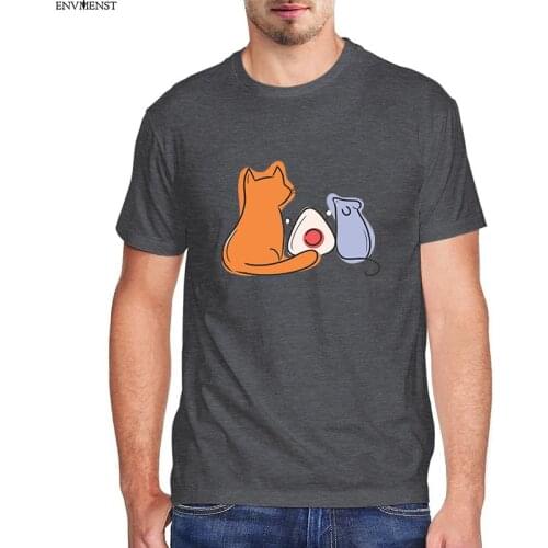 Funny t shirt Fruits Basket Kyo Yuki Onigiri Cat Lover Anime Manga Mens Shirt Short Sleeve Unisex High Quality Novelty T-Shirt