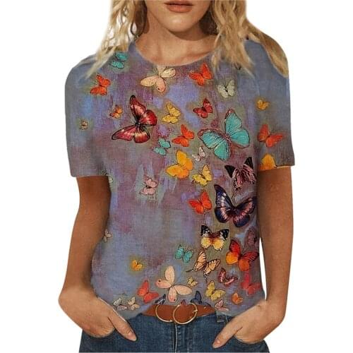 2021 New Summer Fashion 3D Print Women T-Shirt Casual Streetwear O-Neck Short Sleeve Top Tee Loose 3XL Plus Size Female Pullover