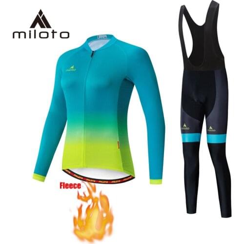 Women Womens Winter Cycling Suit Uniformes De Ciclismo Mountain Bike Clothing Ladies Bicycle Jersey Set Riding Bicycle Wear