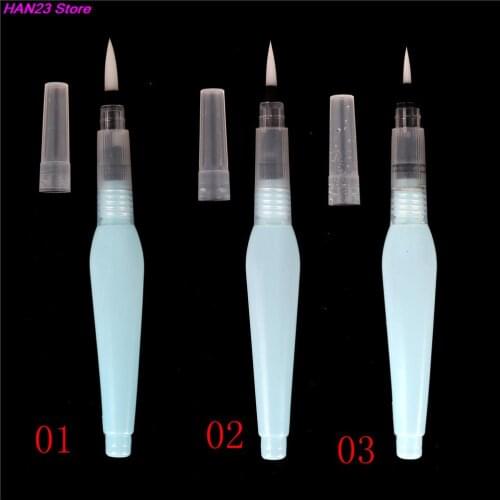 3 Sizes Refillable Art Marker Water Brush Ink Pen For Water Color Drawing Painting Illustration Pen Office Stationery Set