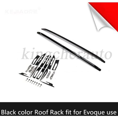 4Pcs left right front rear Aluminium roof rack rail cross bar crossbar fits for L-a-n-d R-o-v-e-r Evoque 2011-2018