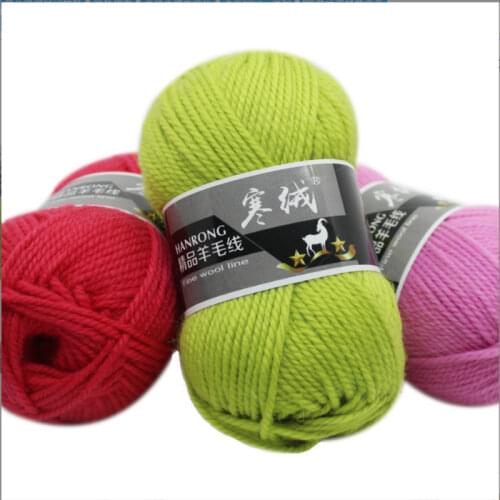 5 PCs 100g/ball DIY Soft Thick Wool Yarn Woolen Crochet Yarn Hand Knitting Cashmere Yarn Knitting Wool Sweater Thread