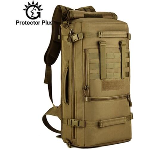 50L Men Military Backpack Camouflage Laptop Backpack Molle Mountaineering Knapsack Hiking Climbing Backpacks Travel Bags XA42D