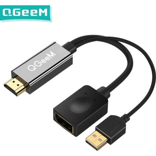 HDMI TO DisplayPort Adapter 4K HDMI Compatible TO DP Cable HDTV Adapter Converter Male to Female 1080P HDTV Projector Displays