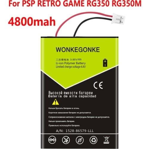 4800mah For PSP RETRO GAME RG350 RG350M Battery