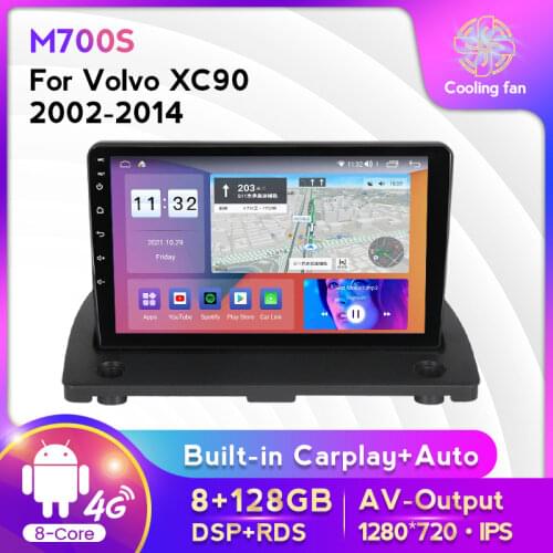Android 11 RDS DSP 6G+128G Car Multimedia Player Car Audio Car Radio For Volvo XC90 2002-2014 Multimedia Video Player