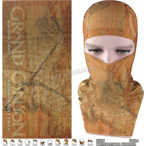 EXPRESS SHIPPING 100pcs/lot (Mix Model OK) Popular Map Microfiber Magic Mask Neck Warmer Multifunction Outdoor Tube Headwear