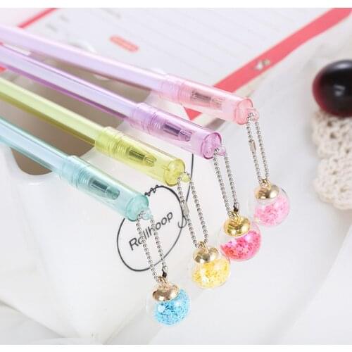 1 Piece Lytwtws Wishing Bottle Star Pendant Toy Gel Pen School Officel Supplies Stationery Cute Kawaii Creative Lovely Sweet