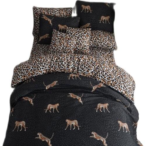 Leopard Double Twin Single Duvet cover 200*220 and 160*220 Size Cotton Cotton