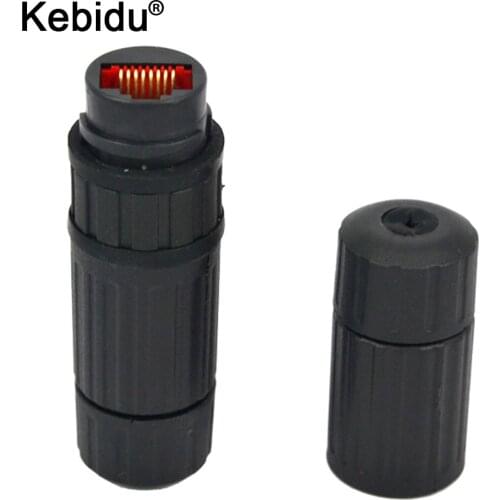 Kebidu Waterproof M16 IP68 Ethernet Network LAN Cable RJ45 Female to Female Connector Adapter Plug Socket Waterproof Connector