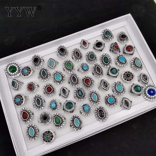 Wholesale 100PCs/Box Titanium Steel Ring Set US Size 5-10 Fashion Women Mens Fashion Finger Rings Set Jewelry