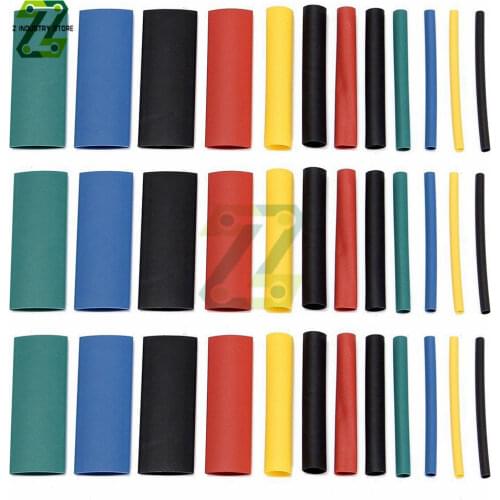 530 PCS Heat Shrinkable Tube Polyolefin Shrinking Assorted Heat Shrink Tube Wire Cable Sleeve DIY Wire Repair Insulated Sleeving