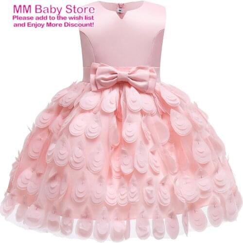 Flower Girl Dress Children Wedding Dress Communion Formal Sleeveless Lace Princess Elegent Party Prom Dresses For Girl 3-10Years