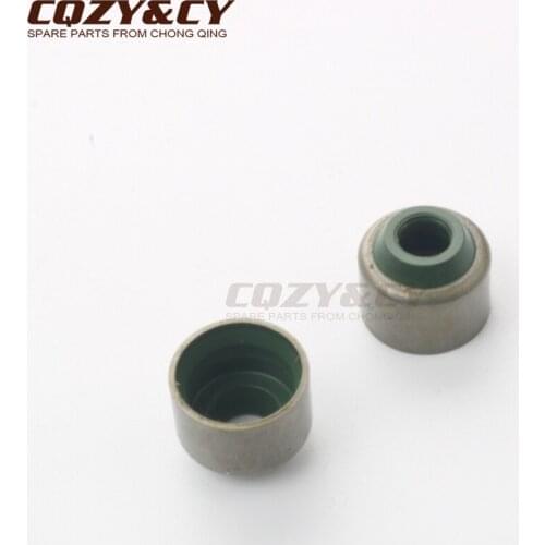 2PC Valve Oil Seal for Vespa S 125 Et4 125 Lx 4T Eu3 Touring Lxv Eu3 Zip 125cc 4T