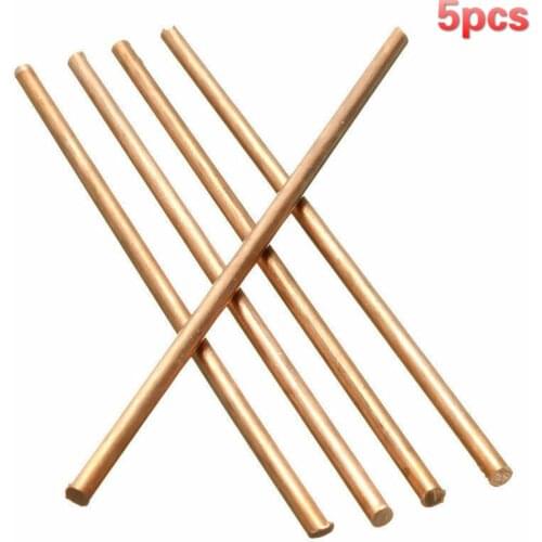 5Pcs Copper Rod Length 100mm Diameter 3mm red copper rod